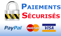 mode de paiement VISA - Mastercard - Paypal