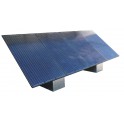 Fixations panneaux solaires - Structure lestable pour 1 ou 2 panneau 250Wc au sol