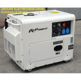Groupes électrogènes - Groupe électrogène 6.5 kW diesel insono DG7500SE
