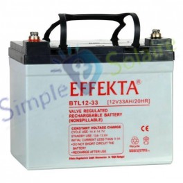 Batterie AGM sans entretien - AGM BTL 12-33 Batterie solaire Effekta 