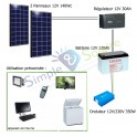  - Kit solaire 280 Wc 12V/230V - 800Wh/jour